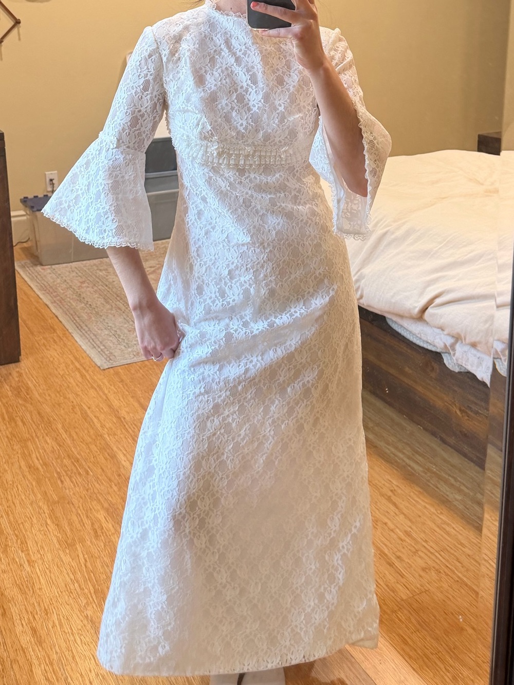 Vintage made in Paris Wedding Dress